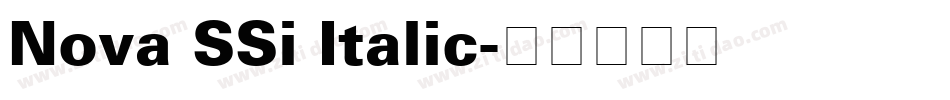 Nova SSi Italic字体转换